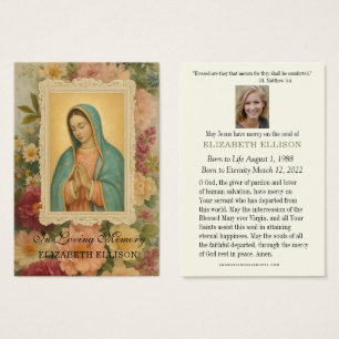 Katholisches Begräbnis Gesegnete Maria Floral