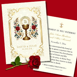 Katholisches Florales Eucharistie-Hochzeits-Heilig