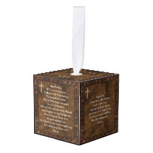Katholisches Gebet Cube Ornament Personalisiert ru