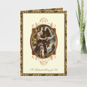 Katholisches Gebet des hl. Gabriel Archangel Karte