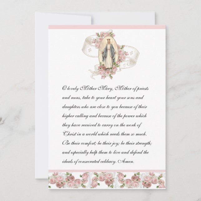 Katholisches Gebet für Priester und Nonnen Religiö (Vorderseite)