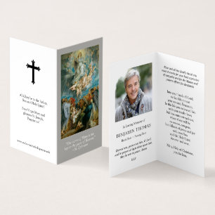 Katholisches Gebet kardiert   Besteigung u. Visitenkarten