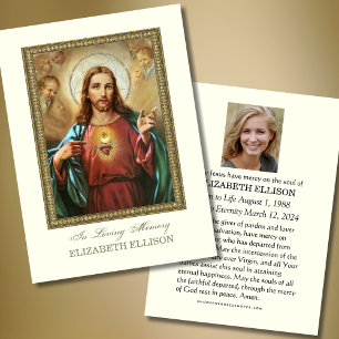 Katholisches Heiliges Herz Jesu Beerdigung Gebetsk