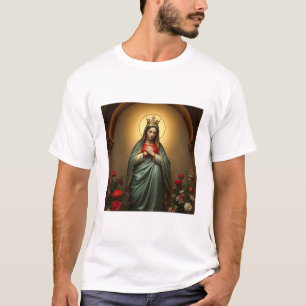 Katholisches Herren-T-Shirt 'Maria Königin des Him T-Shirt
