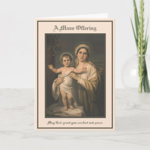 Katholisches Maria-Jesus-Sympathie-Messopferkarten Karte