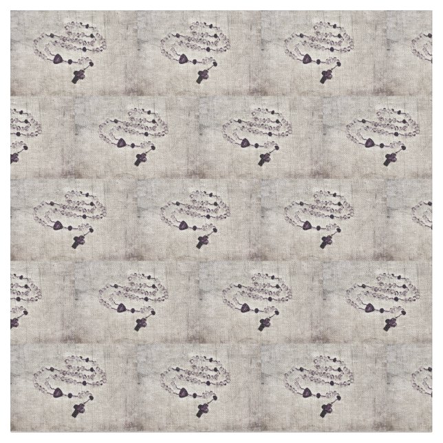 Katholisches Rosenbeet Stoff (Nahaufnahme)