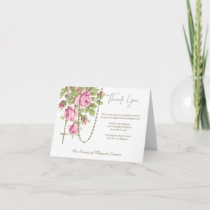 Katholisches Rosenkränze Beerdigung Beileid Mitgef Dankeskarte