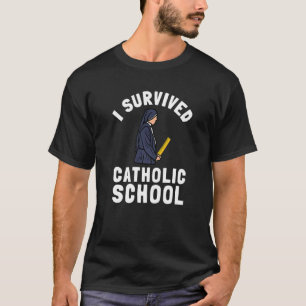 Katholisches Schul Nonnen Kirchenmesse und christl T-Shirt