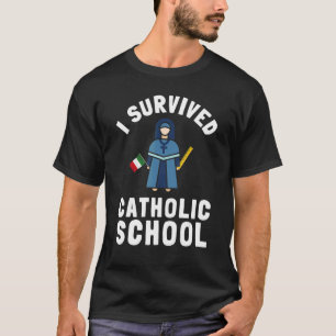 Katholisches Schulnonne Kirchenmesse und christlic T-Shirt