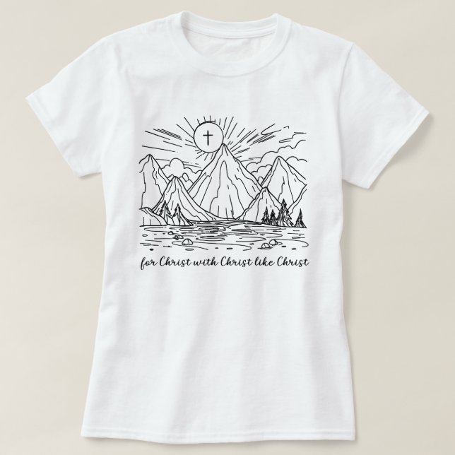 katholisches Shirt für Christus mit Christus wie C (Design vorne)