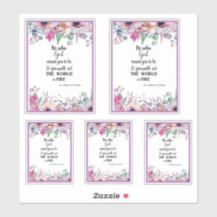 Katholisches St. Catherine berühmten Zitats Siena Aufkleber