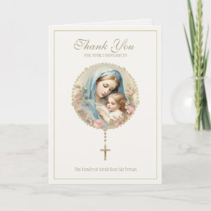 Katholisches Trauer Gedenken Mutter Maria Jesus Bl Dankeskarte