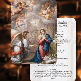 Katholisches Verkündigungs-Maria-Angelus-Gebetskar Visitenkarte