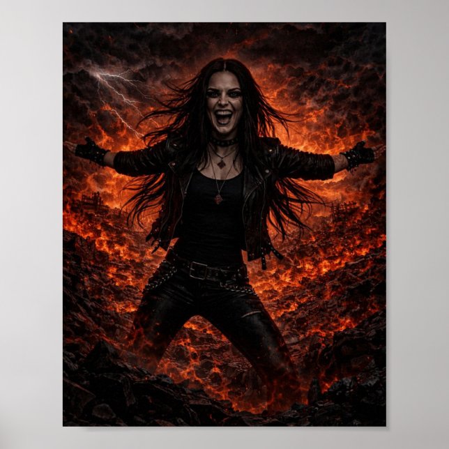 Kathryn Darke Lachen Poster (Vorne)