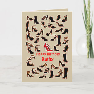 Kathy Shoes Happy Birthday Card Karte