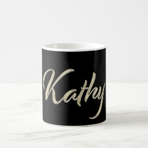 Kathy white gold Handwriting Tasse Kaffeetasse