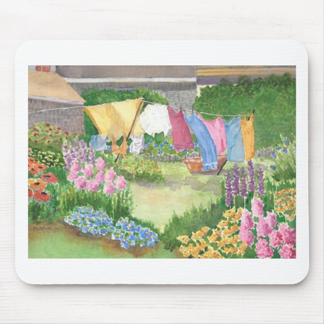 Kathy's Wäsche auf der Monhegan Island Maine Mouse Mousepad (Vorne)