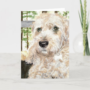 Katie das Wheaton Terrier Karte