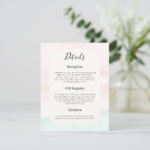 Katie - Details zur Hochzeit von Watercolor Pastel