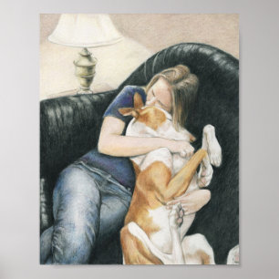 "Katie & Java" Art Print Poster