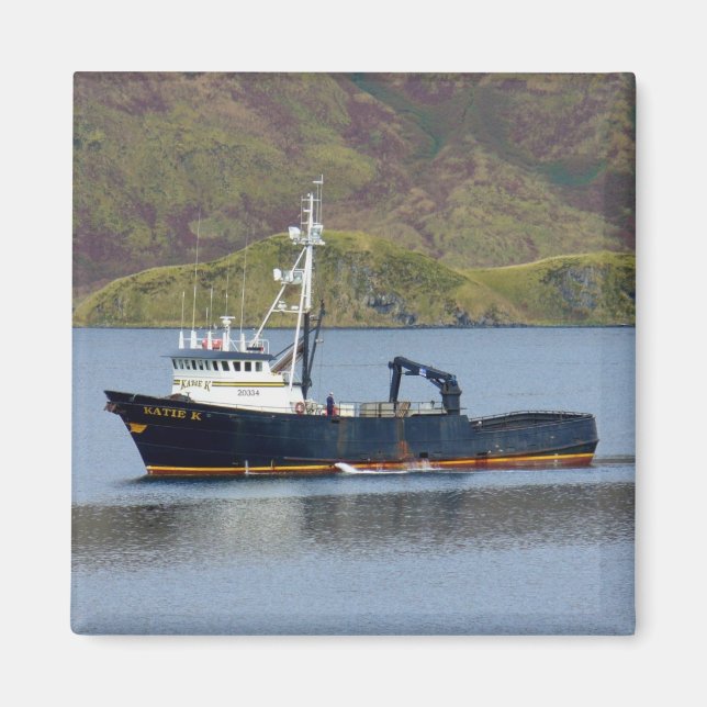 Katie K, Crab Boat in Dutch Harbor, Alaska Magnet (Vorne)