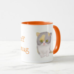 Katie kitten niedlicher personalisierter Schlamm Tasse