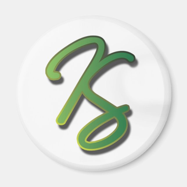 Katie Stodder - Round Magnet (weiß) (Vorne)