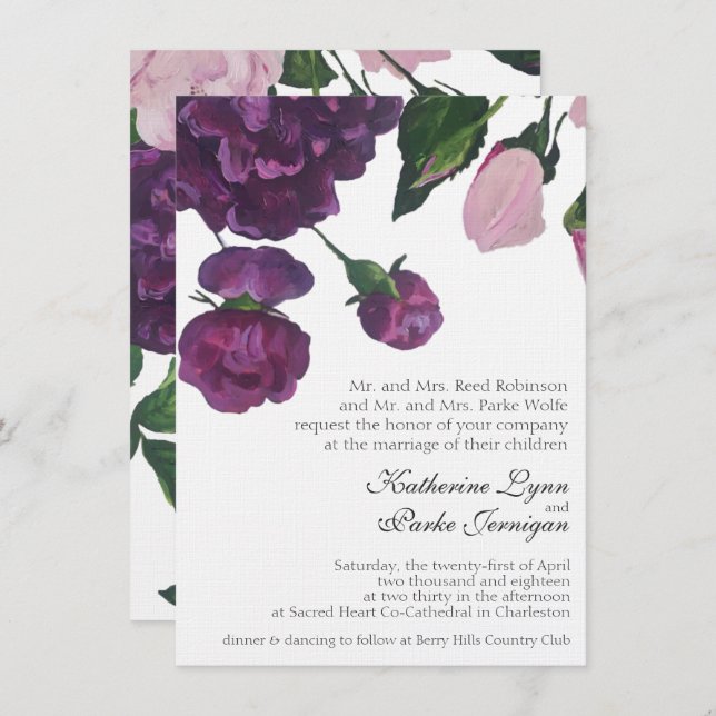 Katie u. PJ-Einladung Einladung (Vorne/Hinten)