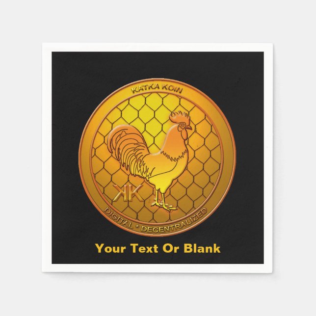 KatkaKoin Kryptowährung ICO Serviette (Vorderseite)