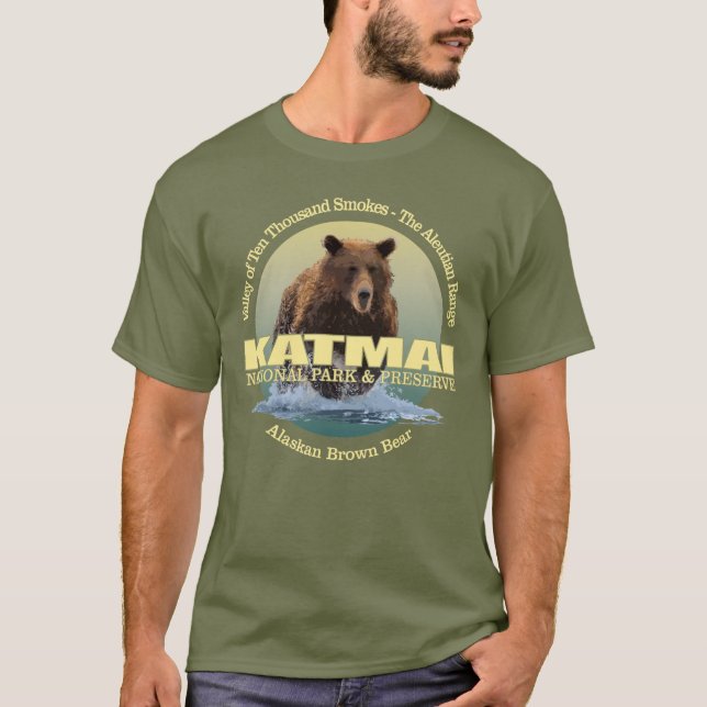 Katmai (Braunbär) WT T-Shirt (Vorderseite)