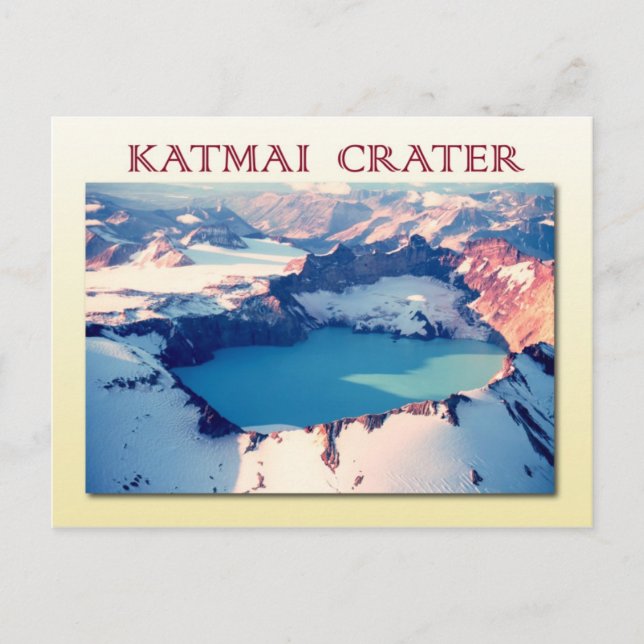 Katmai crater, Katmai National Park, Alaska Postkarte (Vorderseite)
