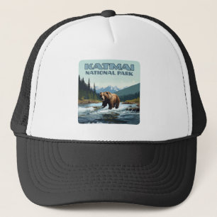Katmai National Park Alaska Bear Brooks River Truckerkappe