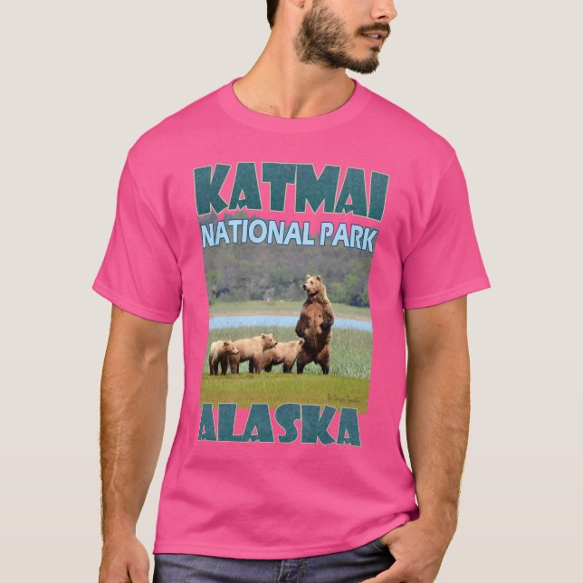 Katmai National Park in Alaska T-Shirt (Vorderseite)