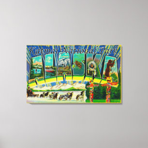 Katmai Nationalpark, Alaska - große Leinwanddruck