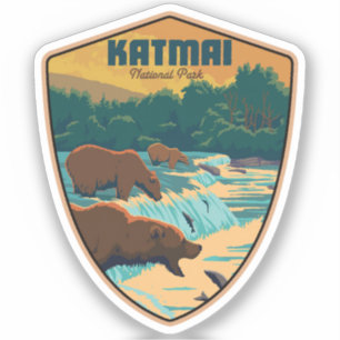 Katmai Nationalpark Aufkleber
