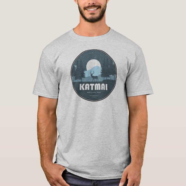 Katmai-Nationalpark-Hirsche T-Shirt (Vorderseite)
