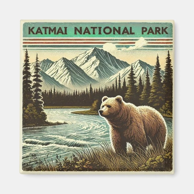 Katmai Nationalpark Magnet (Vorne)