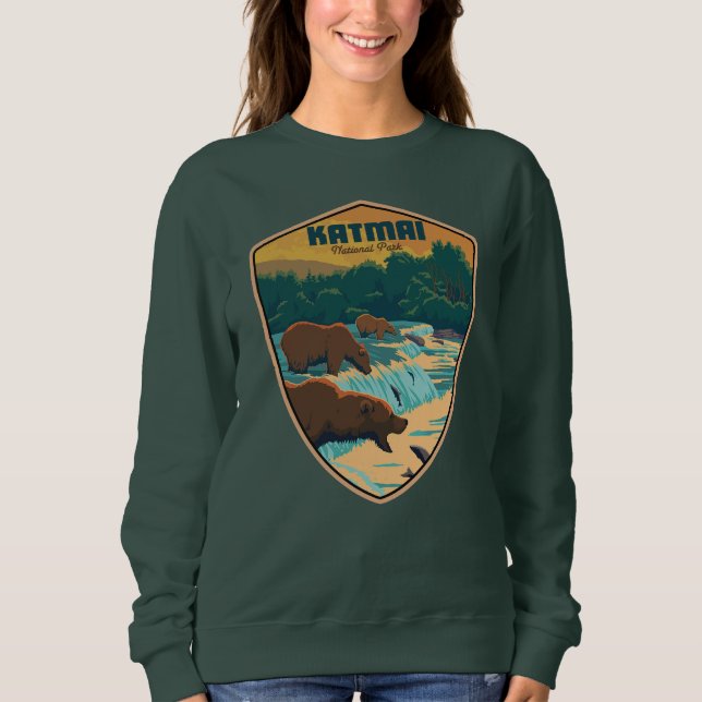 Katmai Nationalpark Sweatshirt (Vorderseite)