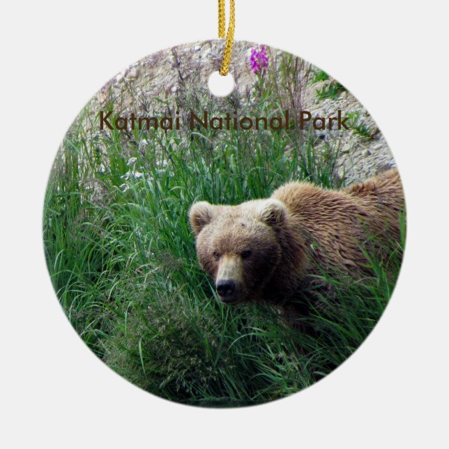Katmai Nationalparkverzierung Keramik Ornament (Vorne)
