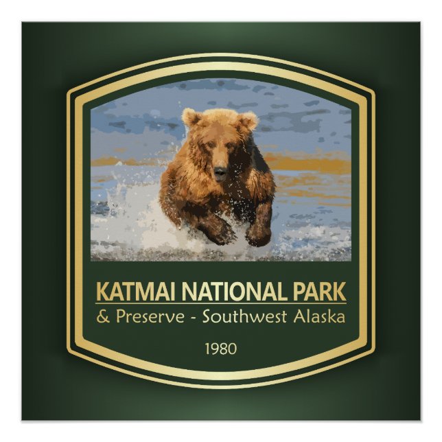 Katmai NP (PF1) Poster (Vorderseite)