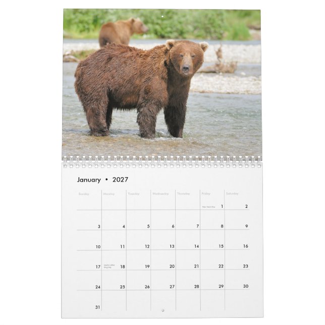 Katmai trägt Kalender (Jan 2027)