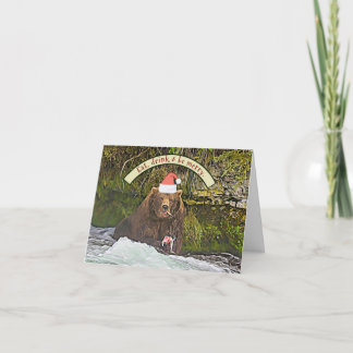 Katmais Weihnachtsgrußkarte von Bär 856 Karte