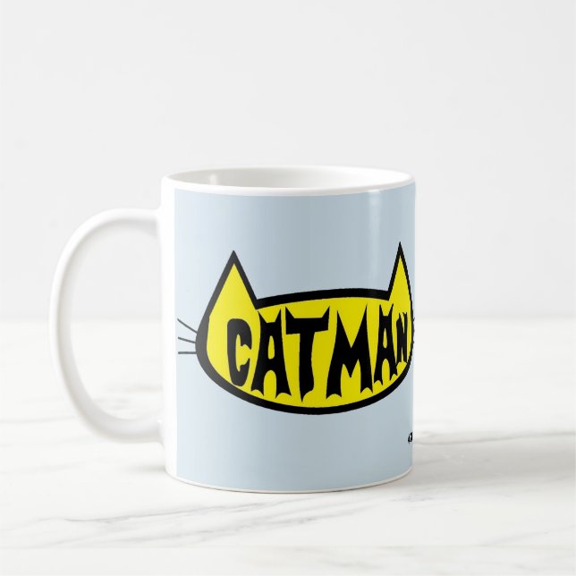 "KATMAN" MENS KATZLOVER-RETRO-LOGO KAFFEETASSE (Links)