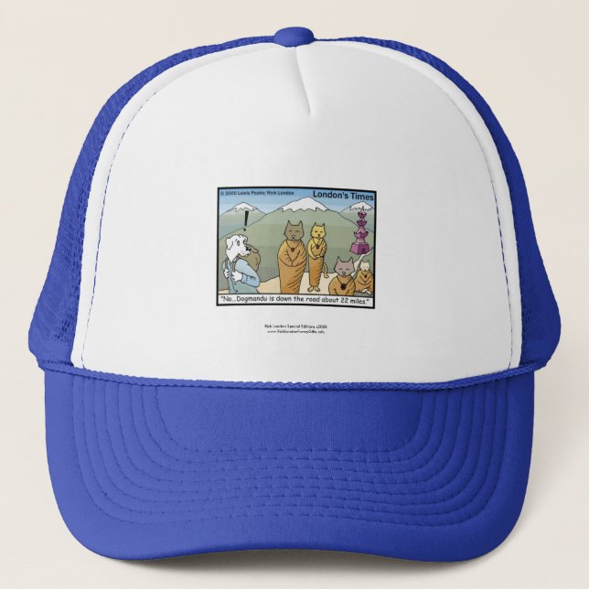 Katmandu & Dogmandu Cartoon Funny Cap Truckerkappe (Vorderseite)