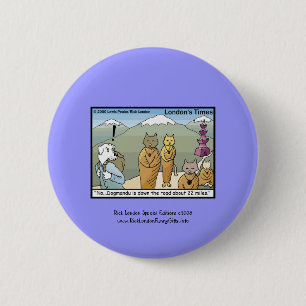 Katmandu & Dogmandu Cartoon Leinwand Button