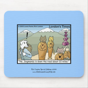 Katmandu & Dogmandu Cartoon Lustige Mauspad