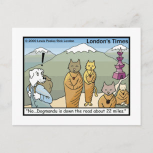 Katmandu & Dogmandu Cartoon Lustige Postkarten