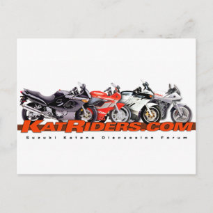 Katriders.com Rote Shirts Postkarte