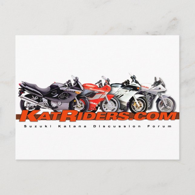 Katriders.com Rote Shirts Postkarte (Vorderseite)