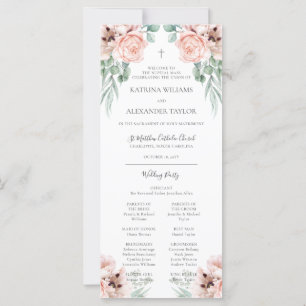 Katrina Pink Floral Katholische Hochzeitskala